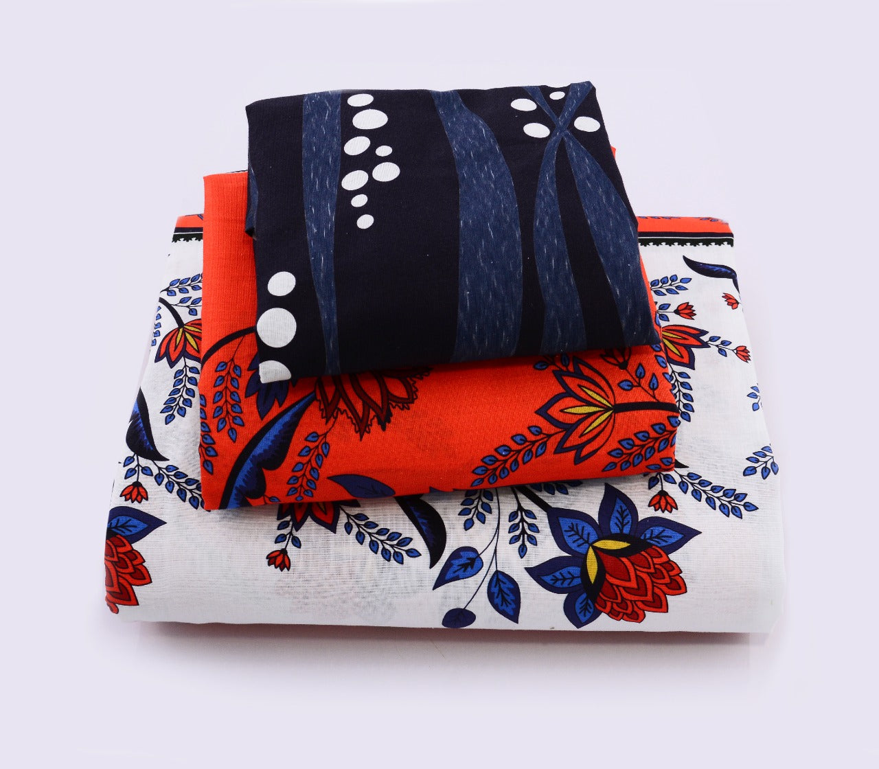 4 PCs Digital Printed Bed Sheet-ADPB-02 Bed Sheets Apricot