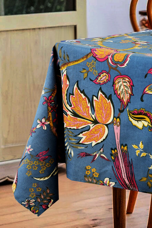 6 & 8 Seater Digital Printed Table Cover(4875)-TB49 Table Cover Apricot