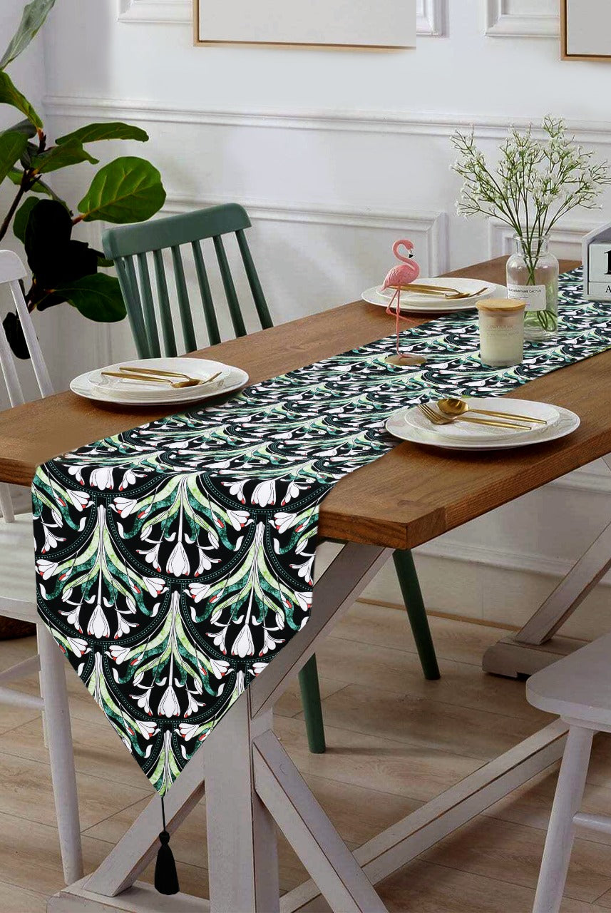 6 & 8 Seater Dining Table Runner-Art Neauveau Apricot