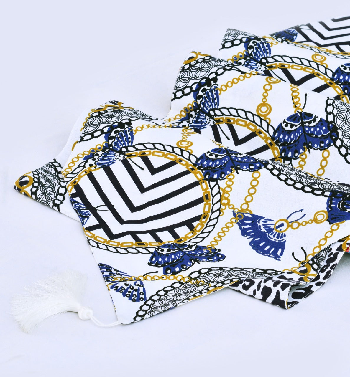 6 & 8 Seater Dining Table Runner-Rings Table Runners Apricot