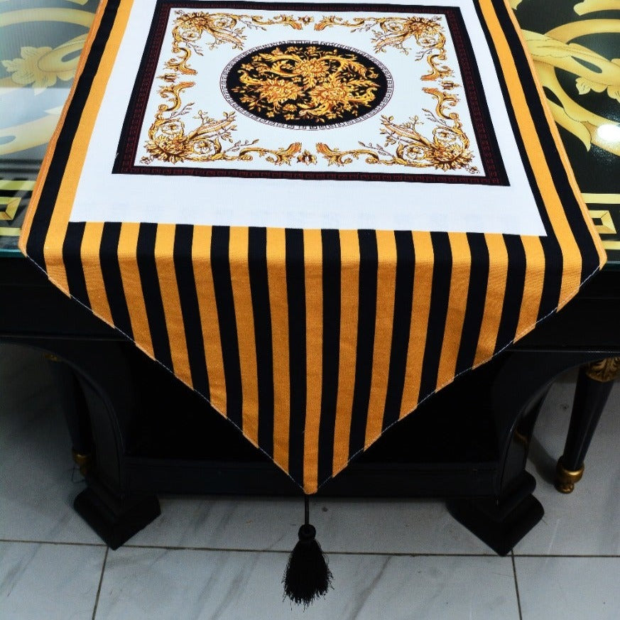 6 & 8 Seater Dining Table Runner-Rome Table Runners Apricot