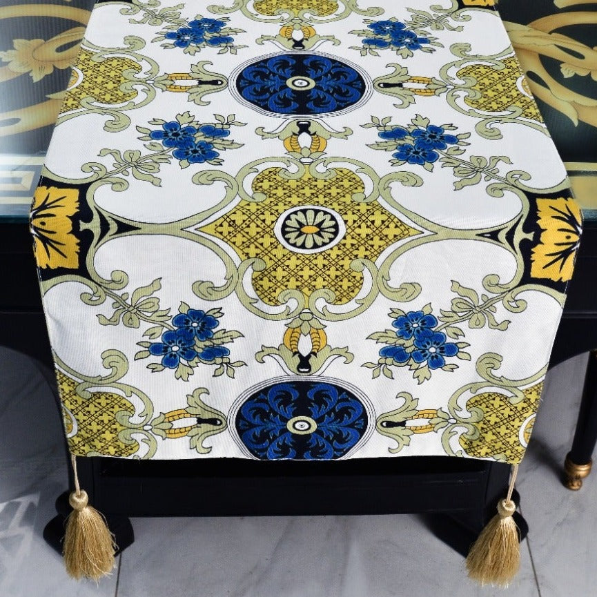 6 & 8 Seater Dining Table Runner-Velentino Table Runners Apricot