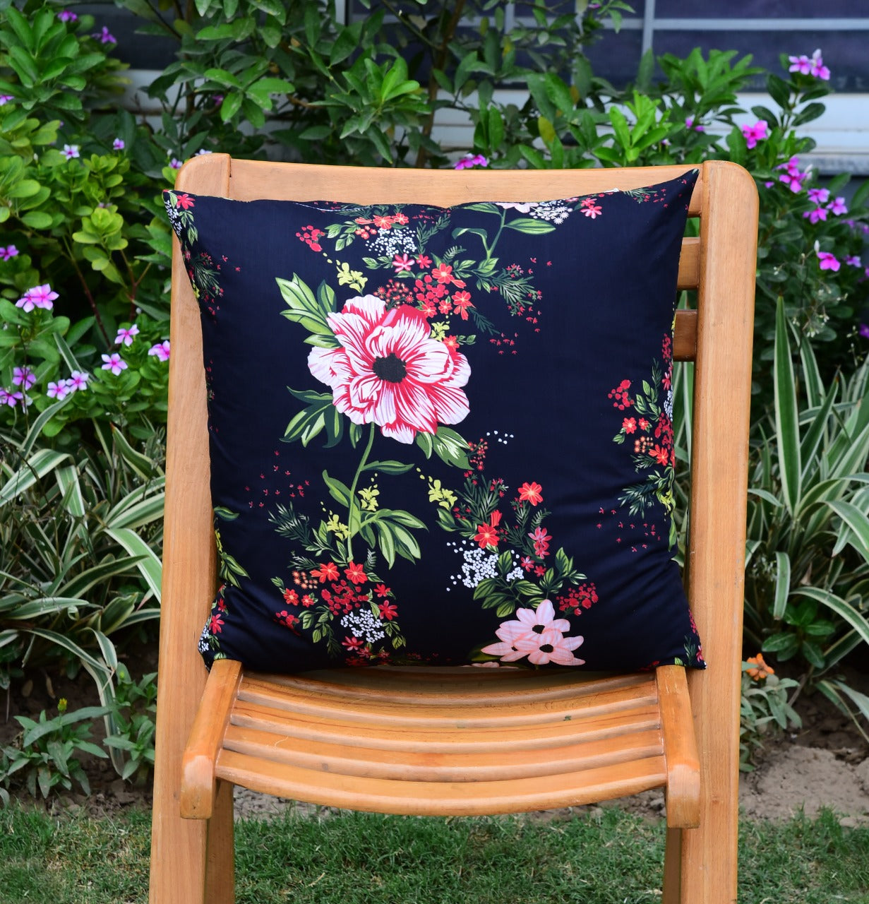 6 PCs Digital Printed Cotton Cushions-Earth Planet cushions Apricot