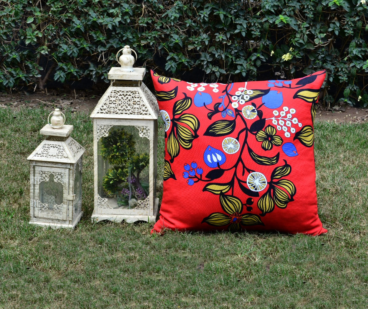 6 PCs Digital Printed Duck Cushions-Blooming cushions Apricot