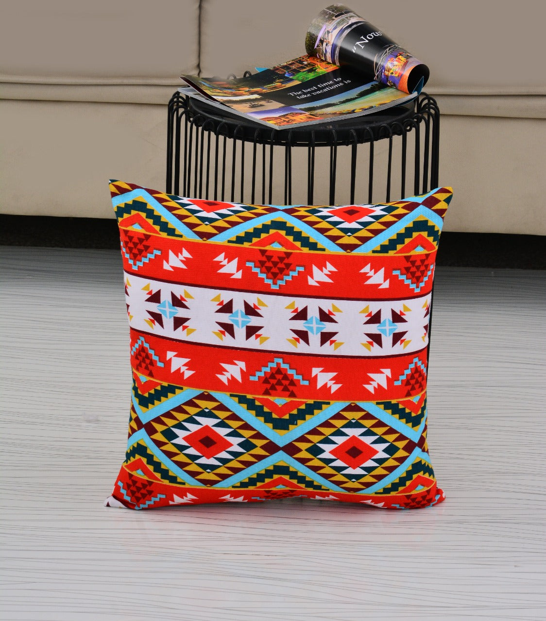6 PCs Digital Printed Duck Cushions-Himba cushions Apricot