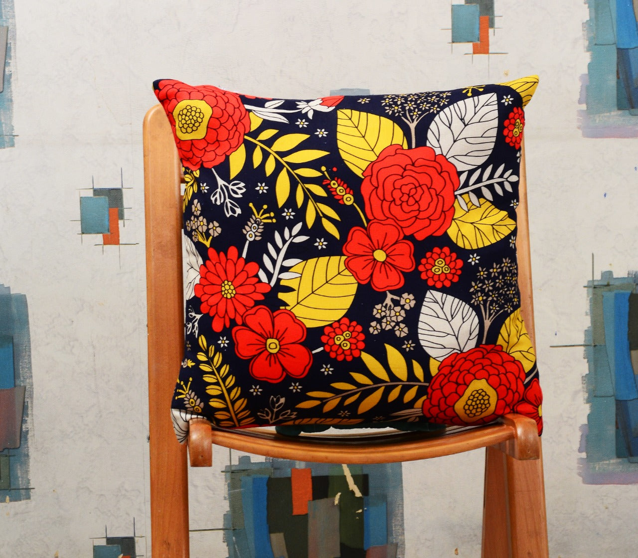 6 PCs Digital Printed Duck Cushions-Orange Slush cushions Apricot