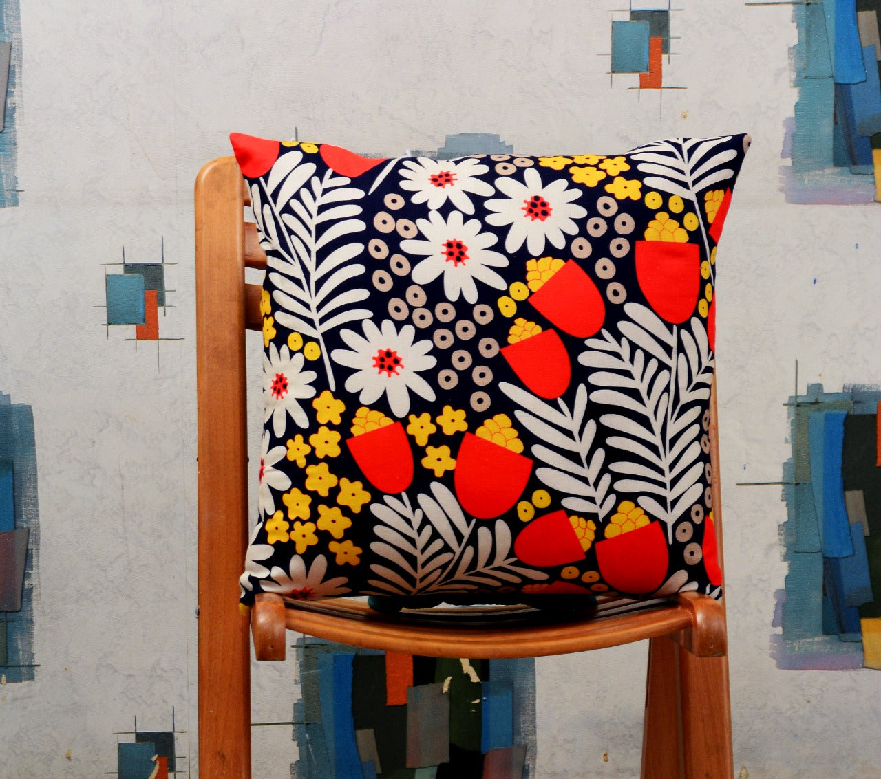 6 PCs Digital Printed Duck Cushions-Orange Slush cushions Apricot