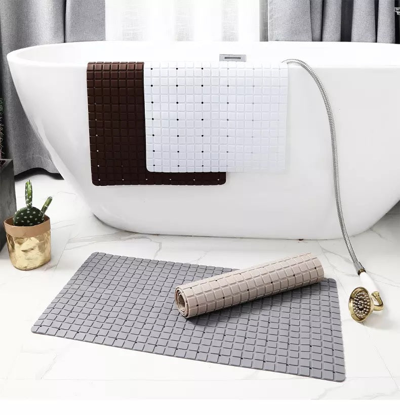 Anti Slip PVC Bathroom Mat-Grey Bath Mats Apricot
