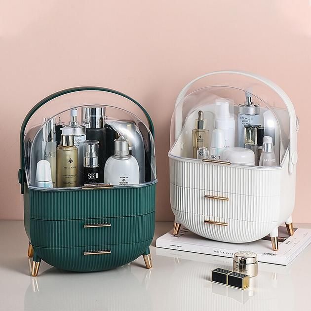 Cosmetics Travel Pop Carrier-Green Cosmetic Organizer Apricot