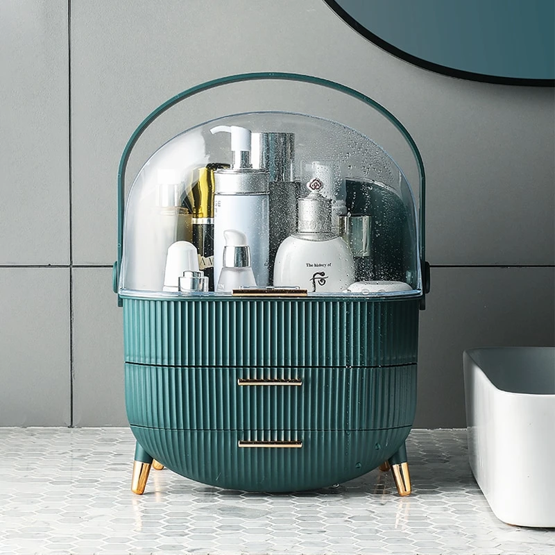 Cosmetics Travel Pop Carrier-Green Cosmetic Organizer Apricot