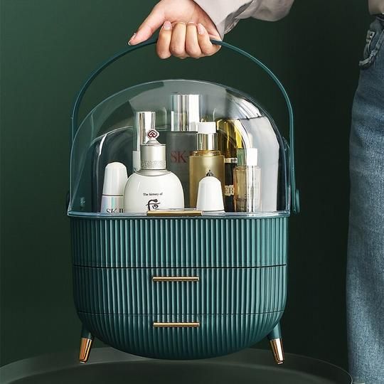 Cosmetics Travel Pop Carrier-Green Cosmetic Organizer Apricot
