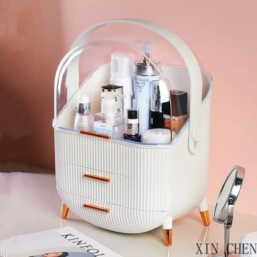 Cosmetics Travel Pop Carrier-White Cosmetic Organizer Apricot