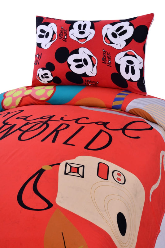 Digital Printed Junior Single Bed Sheet (3892) -Magical World kids Bed Sheet Apricot