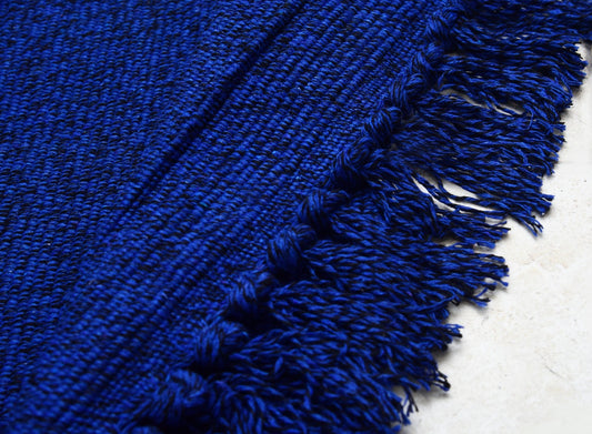 Room Bed Side Mats- (4756) Blue Apricot