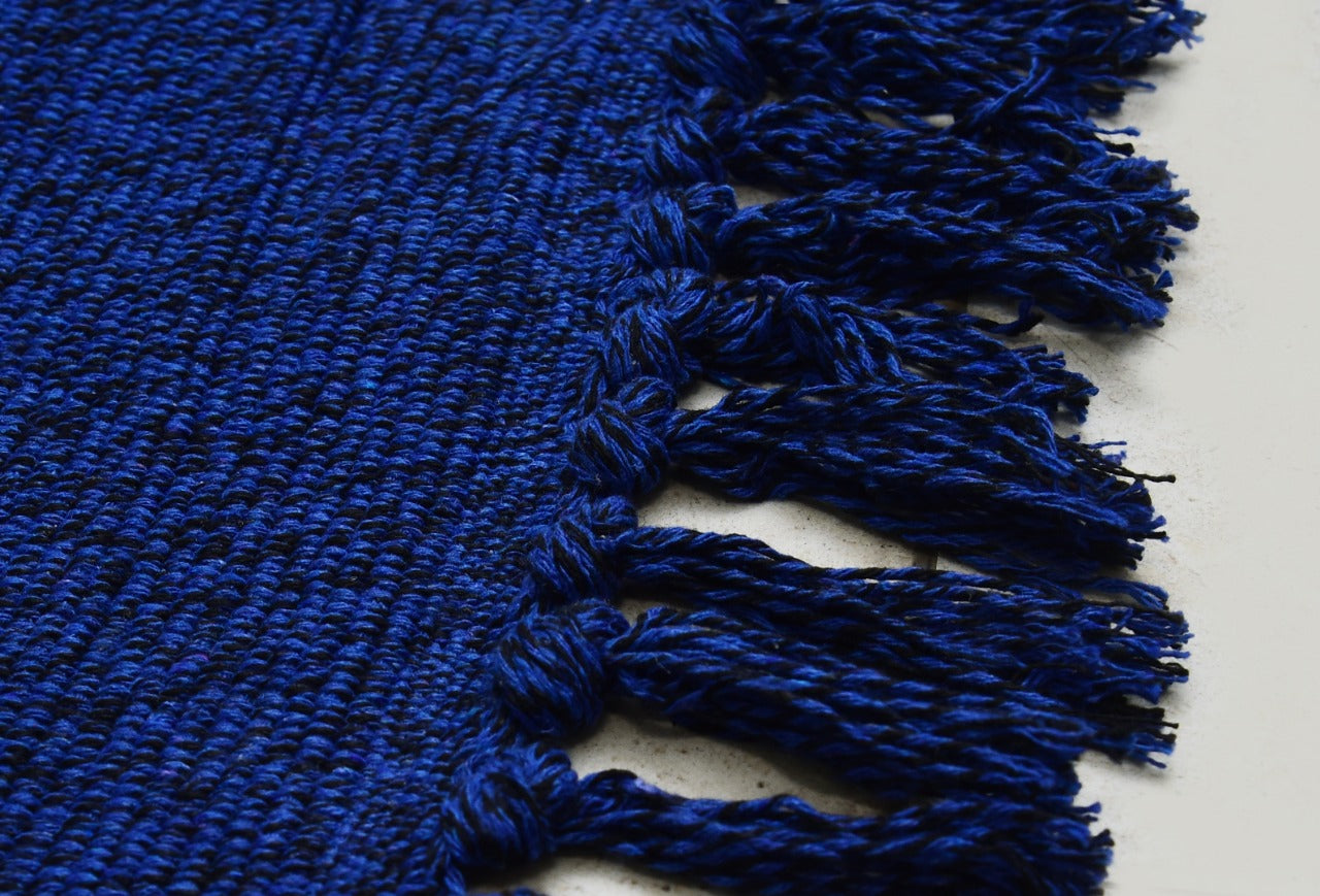 Room Bed Side Mats- (4756) Blue Apricot