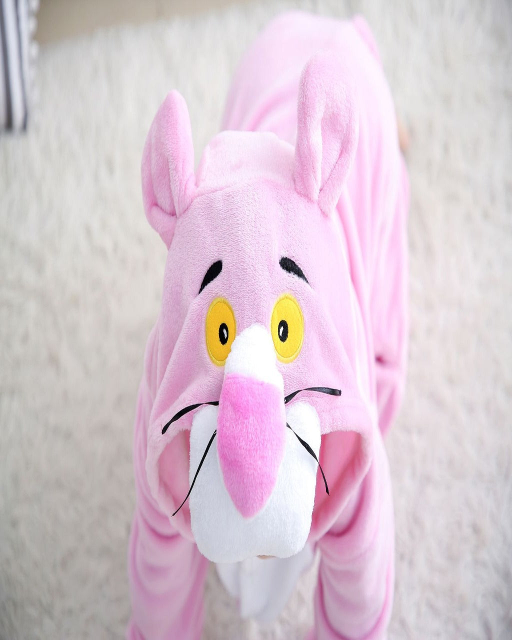 SA-24 Kids Plush Hooded Fleece-Sleep Wears Apricot