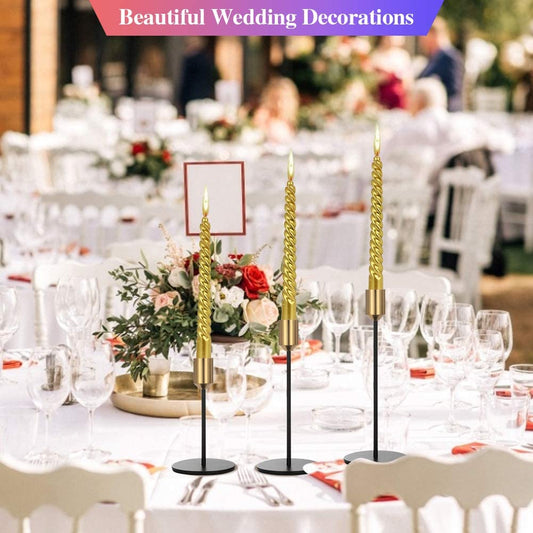 Set of 3 Metal Candle Holder-Golden Cups(2102) candle stand Apricot