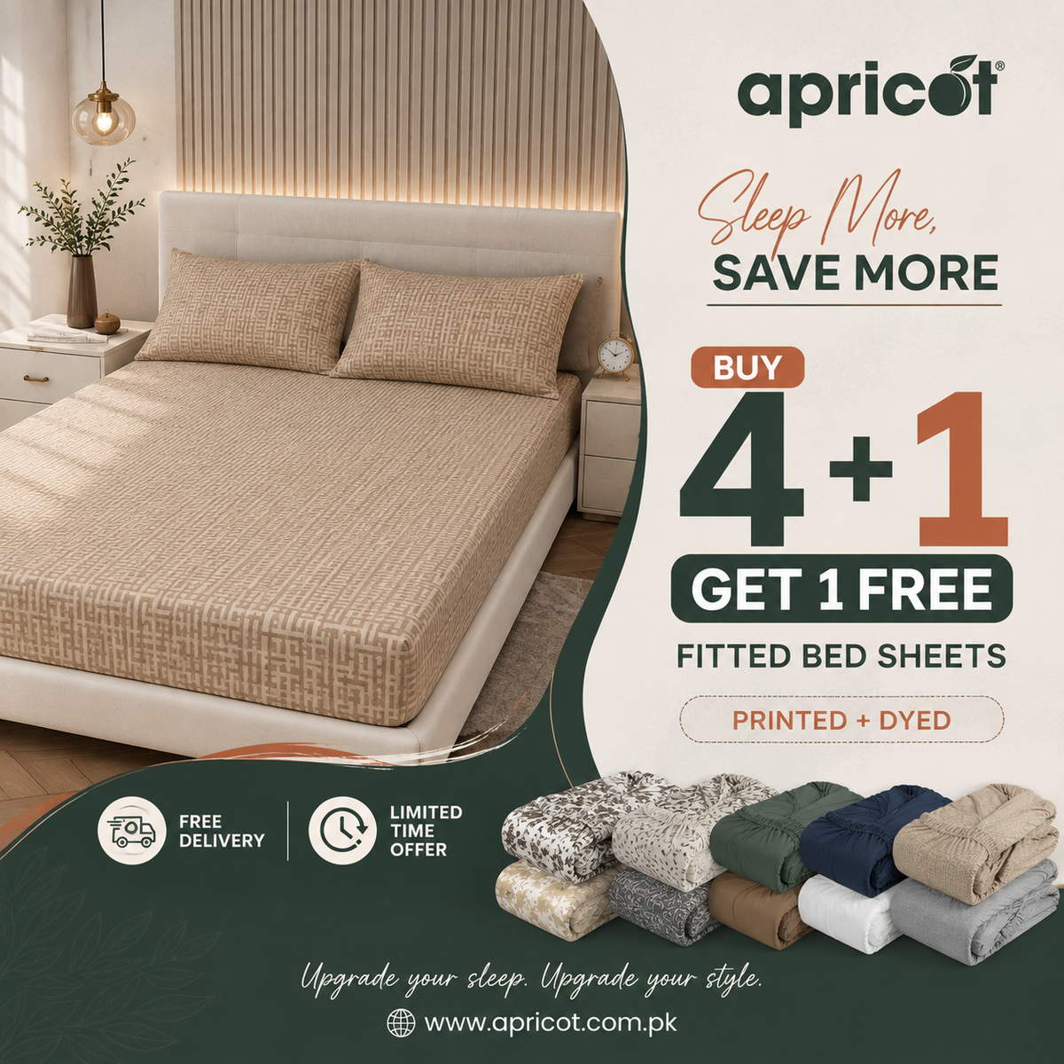 Fitted bed sheet