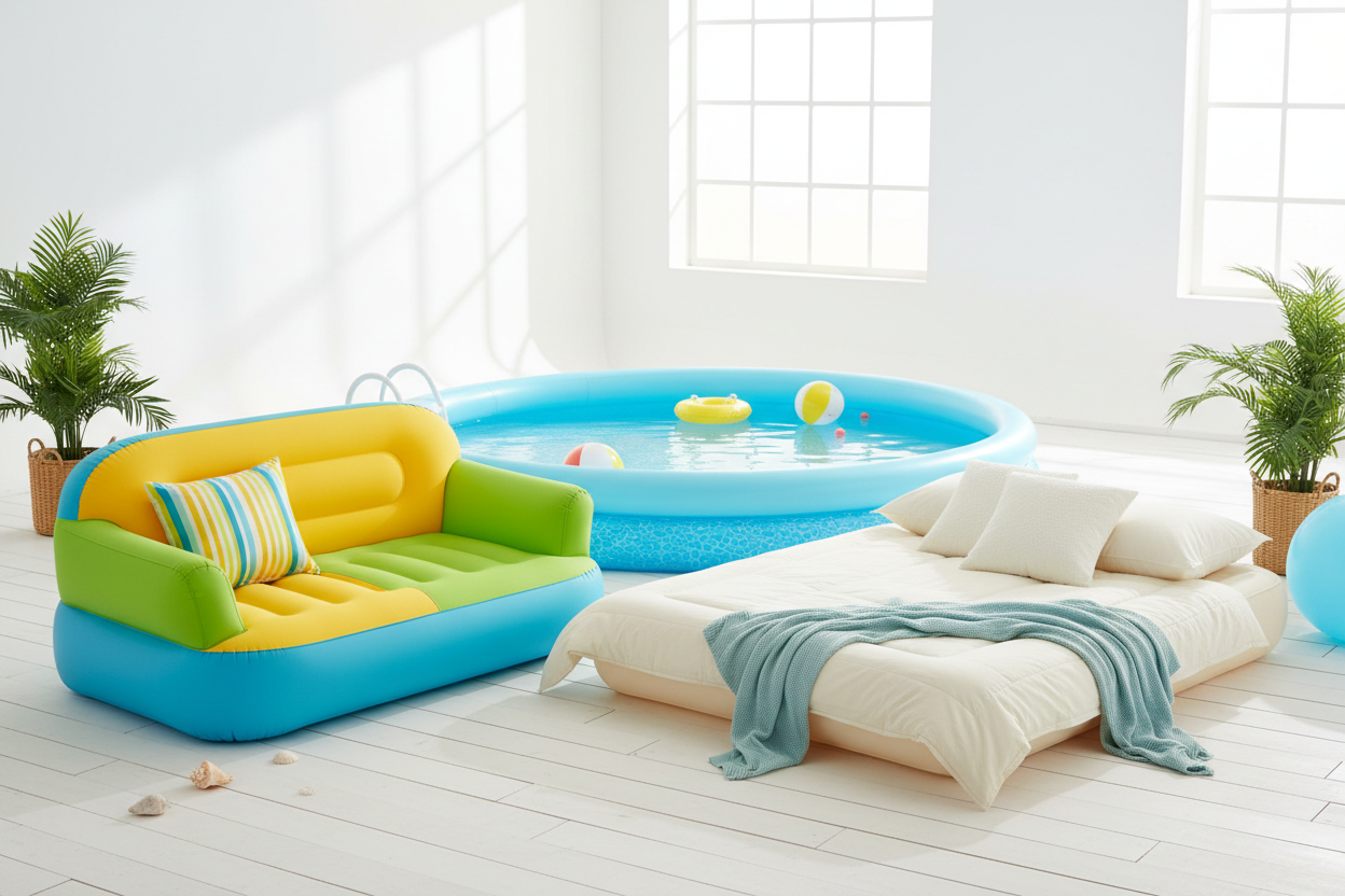 Inflatable Sofa, Beds & Pools – Apricot