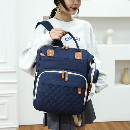 Large Diaper Backpack-SA2408-274(Blue) Blankets Apricot