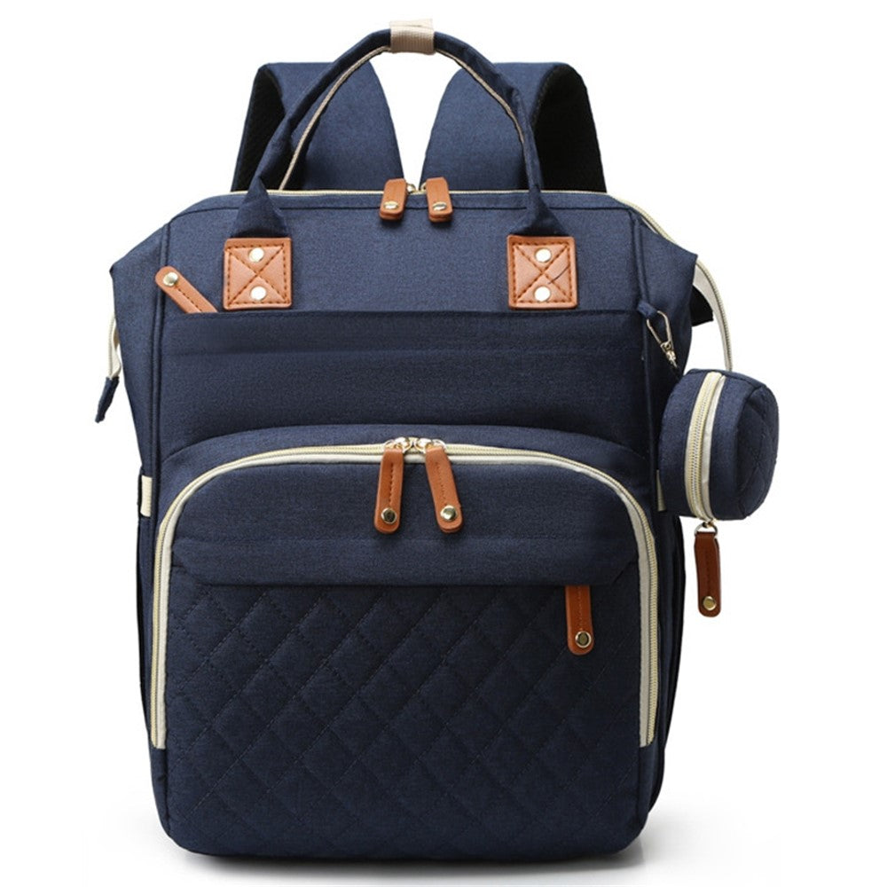 Large Diaper Backpack-SA2408-274(Blue) Blankets Apricot