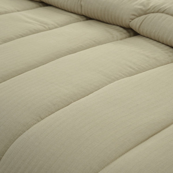 1 PC Double Winter Comforter-Beige Sequence Apricot