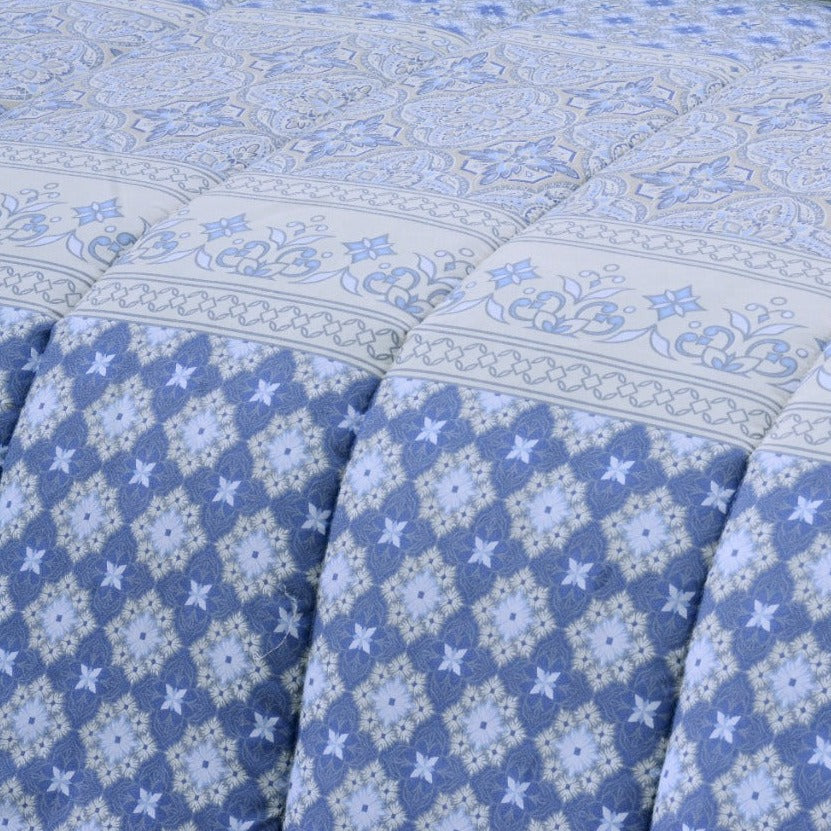 1 PC Double Winter Comforter-Blue Stars Comforters Apricot   