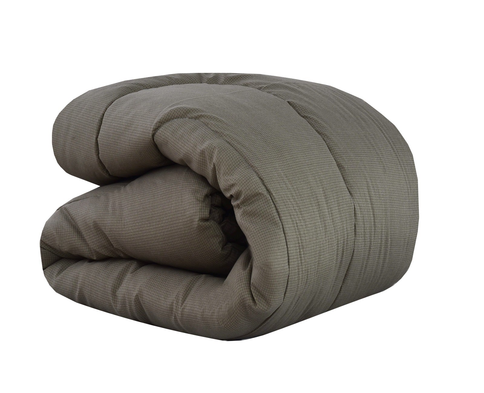 1 PC Double Winter Comforter-Brown Textured Apricot