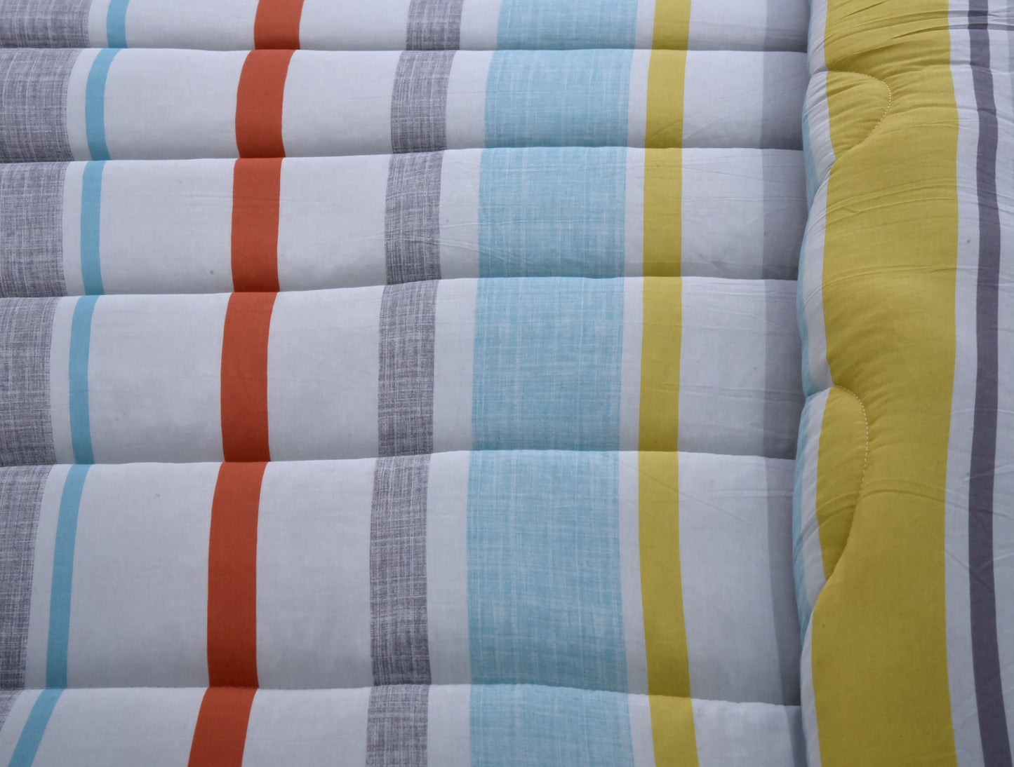 1 PC Double Winter Comforter-Multi Stripes Apricot