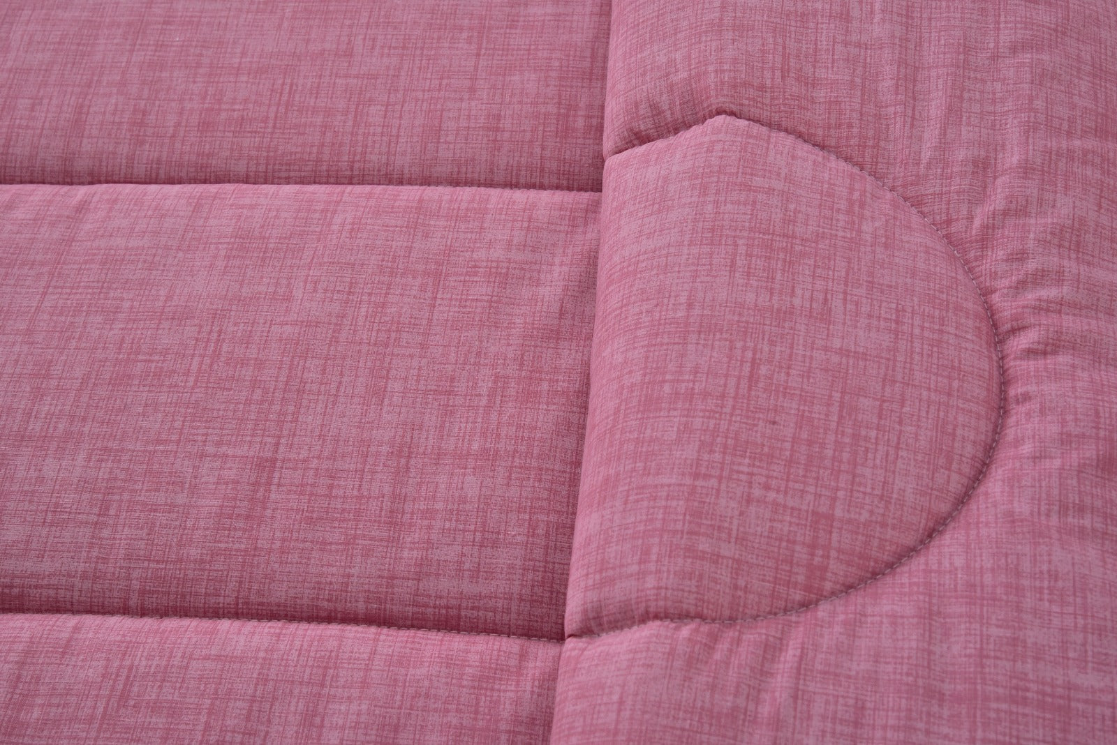 1 PC Double Winter Comforter-Pink Textured Comforters Apricot   