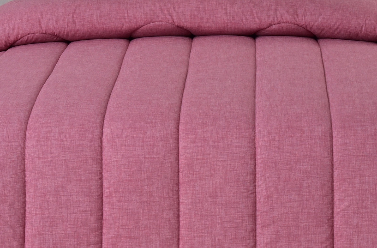 1 PC Double Winter Comforter-Pink Textured Apricot