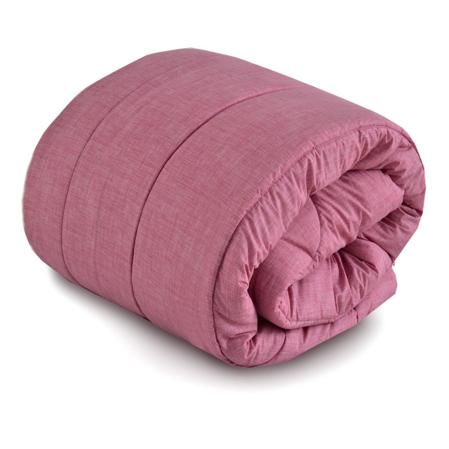 1 PC Double Winter Comforter-Pink Textured Apricot