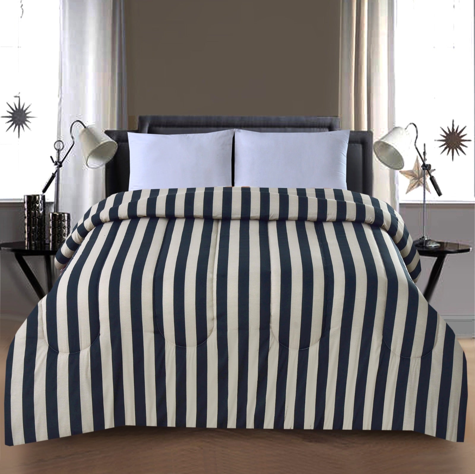 1 PC Double Winter Comforter-SNG_Blue Apricot