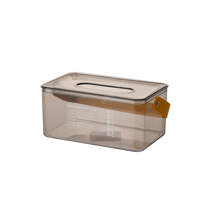 1 Pc Belt Handle Tissue Box-(5321)Grey Tissue Box Apricot (5321)Grey  