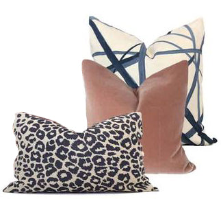 3 PCs Digital Printed Cotton Cushions-Tiger Print cushions Apricot