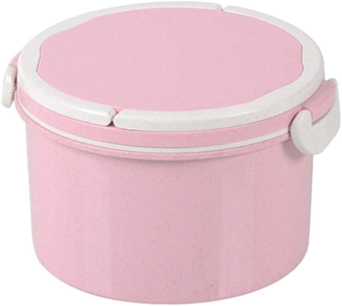 2 Layer Microwave Cycle Lunch Box(SA2405-06)-Off White Over Pink  Apricot   