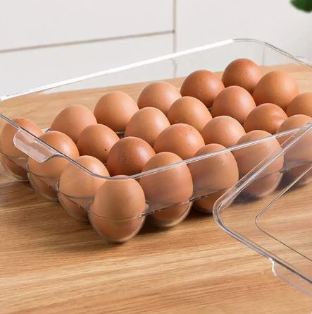 24 Compartments Egg Tray With Lid-(5333) Egg Tray Apricot   