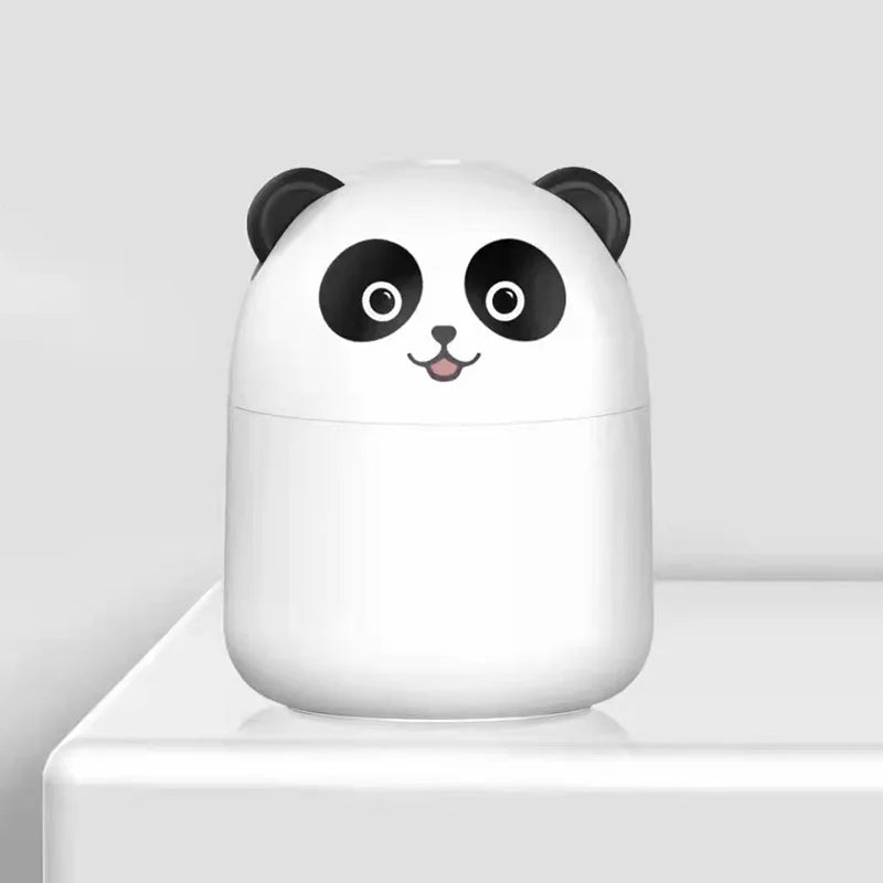 250ml Ultrasonic Air Humidifier Cute Panda  Apricot   