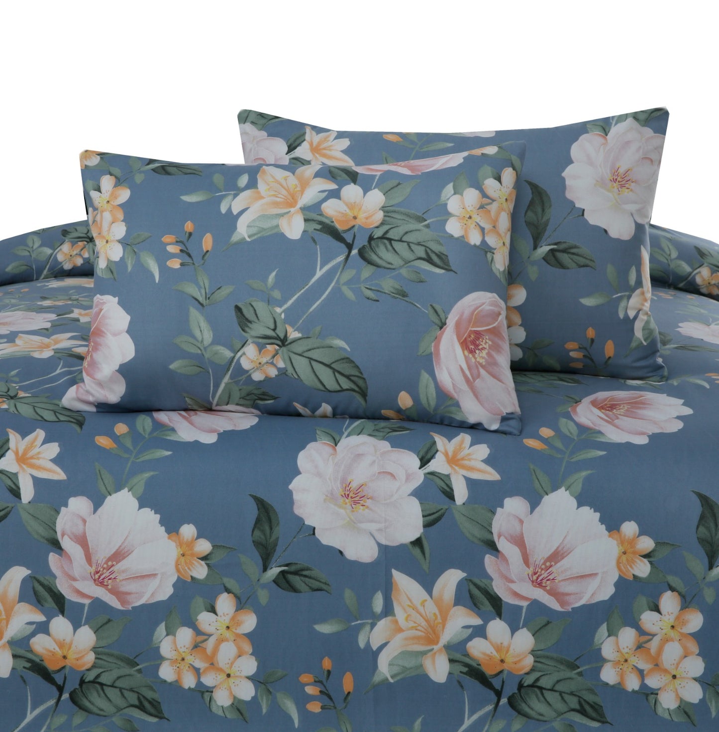 3 PCs Double Bed Sheet(5379) -Magnolia Bed Sheets Apricot   