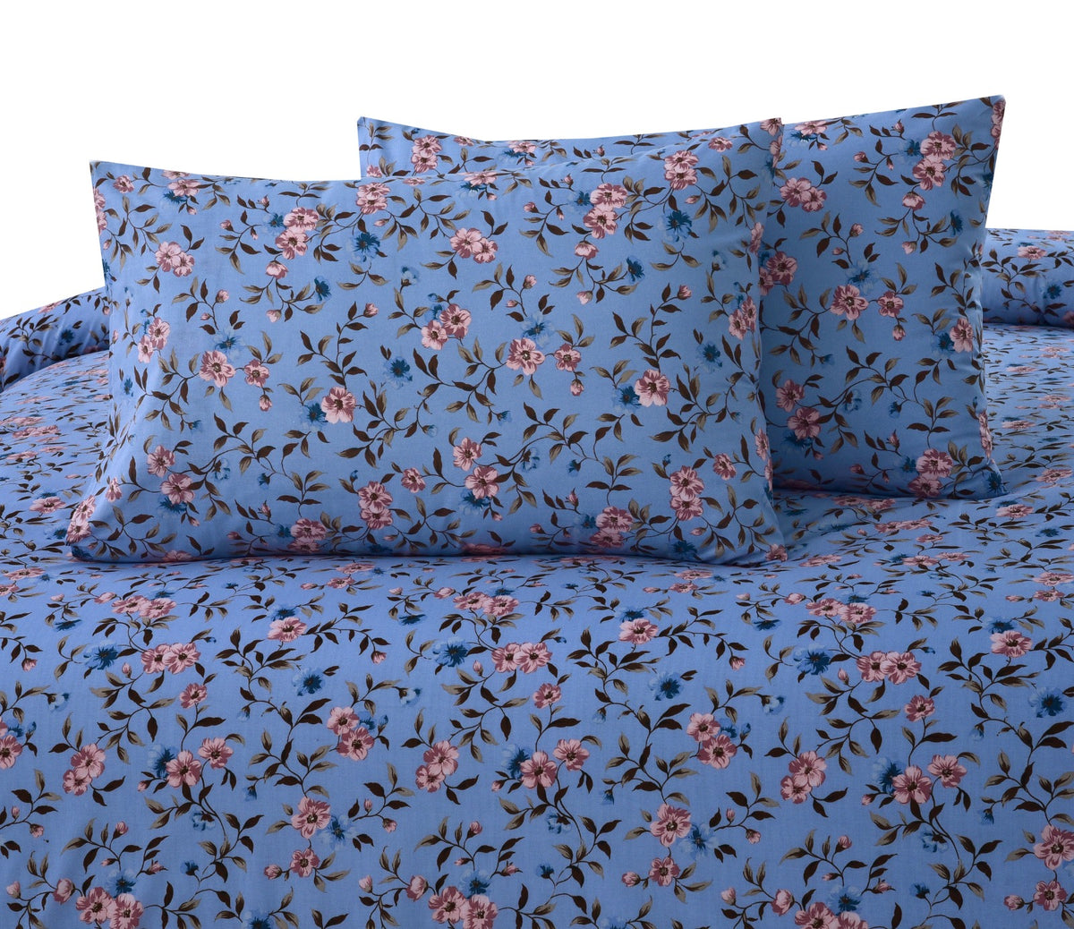 3 PCs Double Bed Sheet-DB141 BED SHEET Apricot   