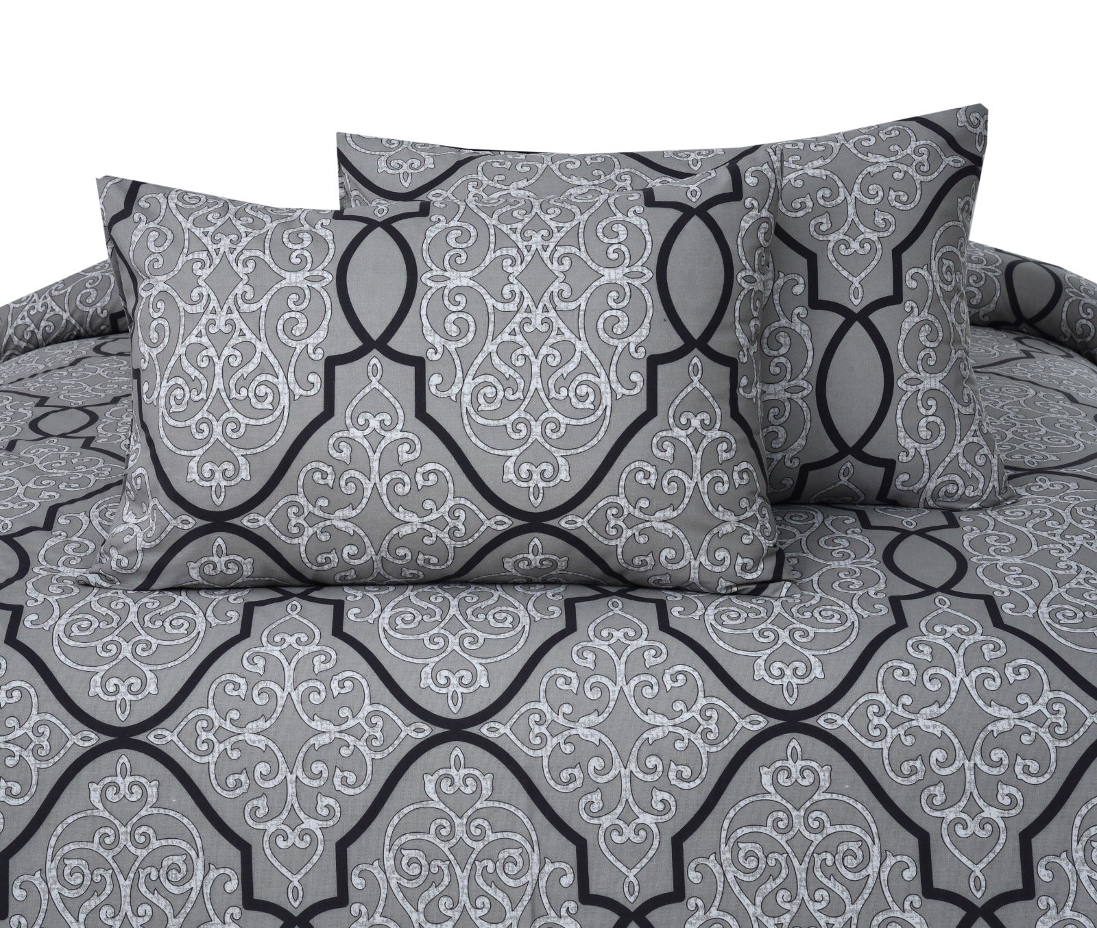 3 PCs Double Bed Sheet -DB159 Bed Sheets Apricot   