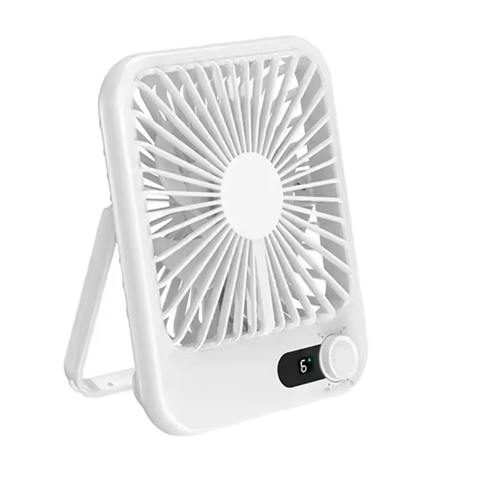 Rechargeable Portable Fan-SA2411-66 Apricot Crystal White