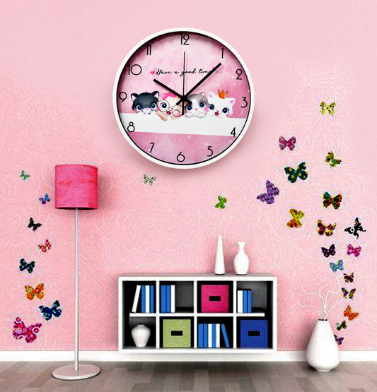 30 Cm Wall Clock-(5353) Angela Clock Apricot   