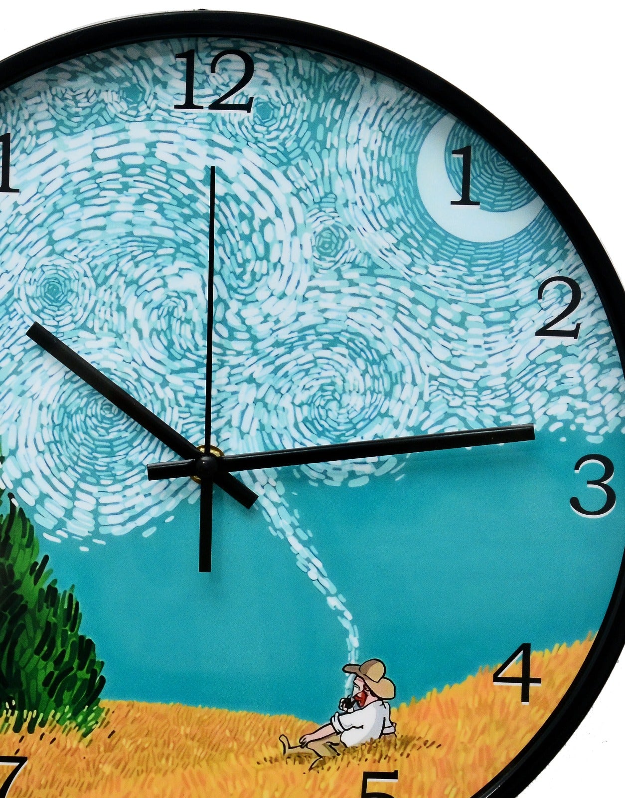 30 Cm Wall Clock Van Gogh-Dream On Clock Apricot   