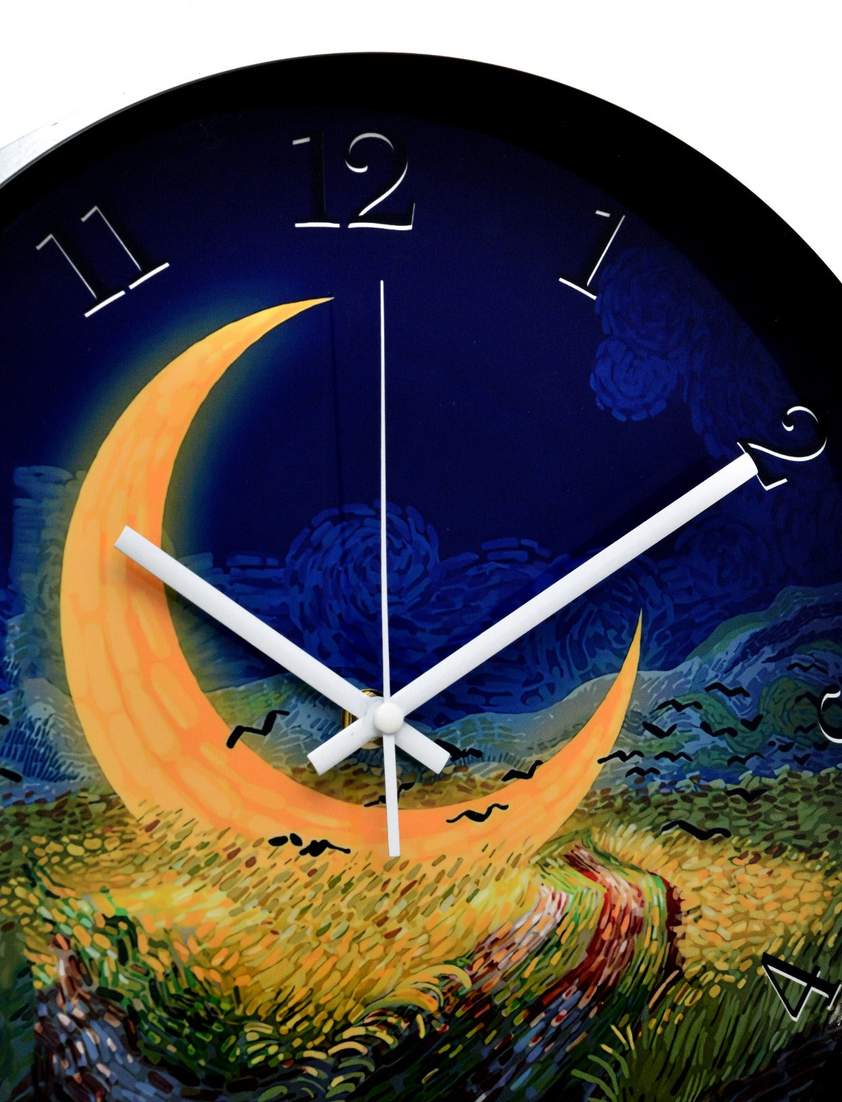 30 Cm Wall Clock Van Gogh-Moon in The Sky Clock Apricot   