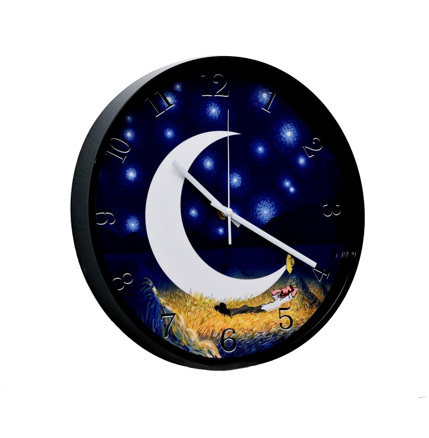 30 Cm Wall Clock Van Gogh-Staring in The SKy Clock Apricot   