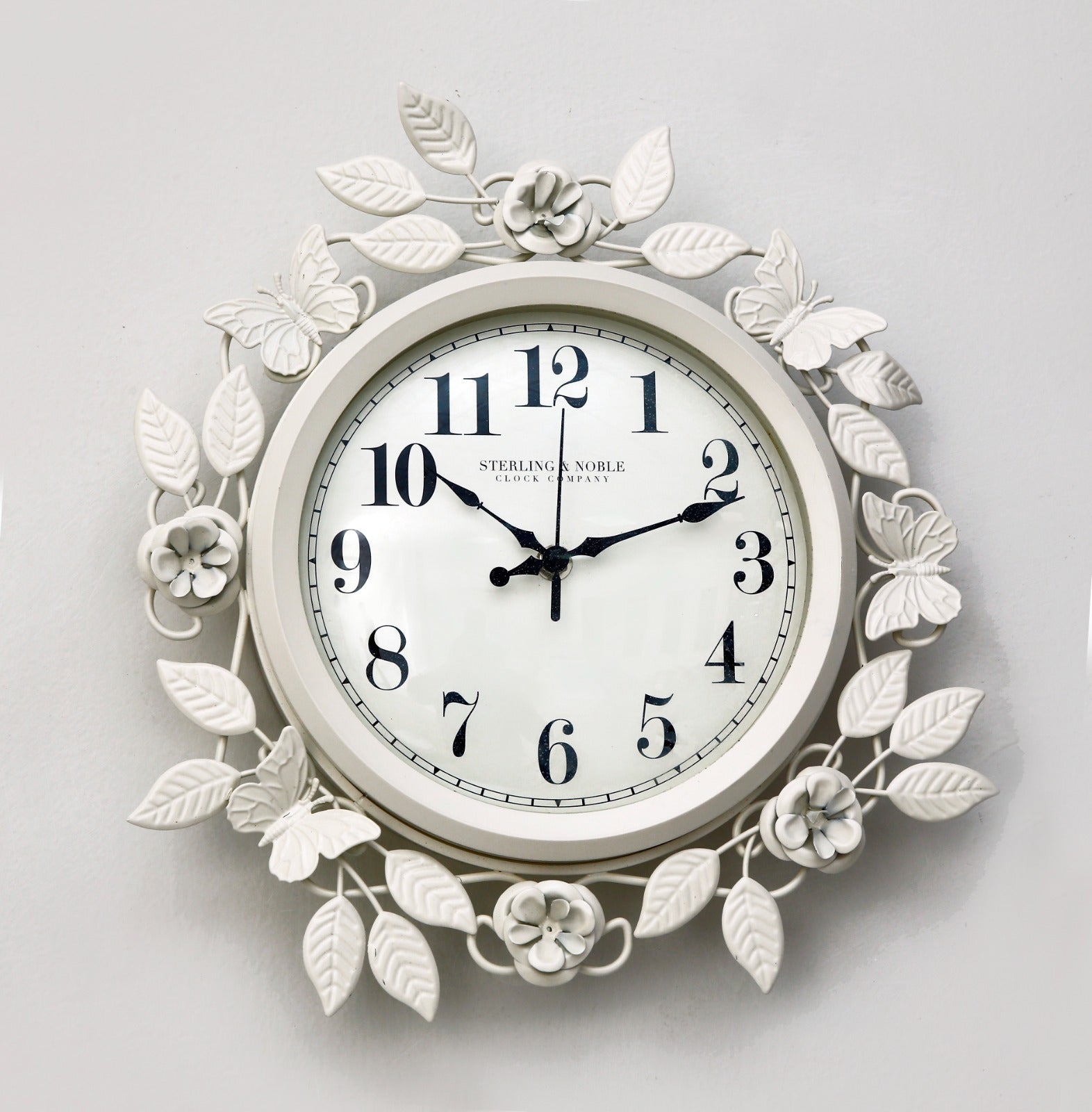 36CM Metal Wall Clock-SA2405-SA2405-70 Clock Apricot   