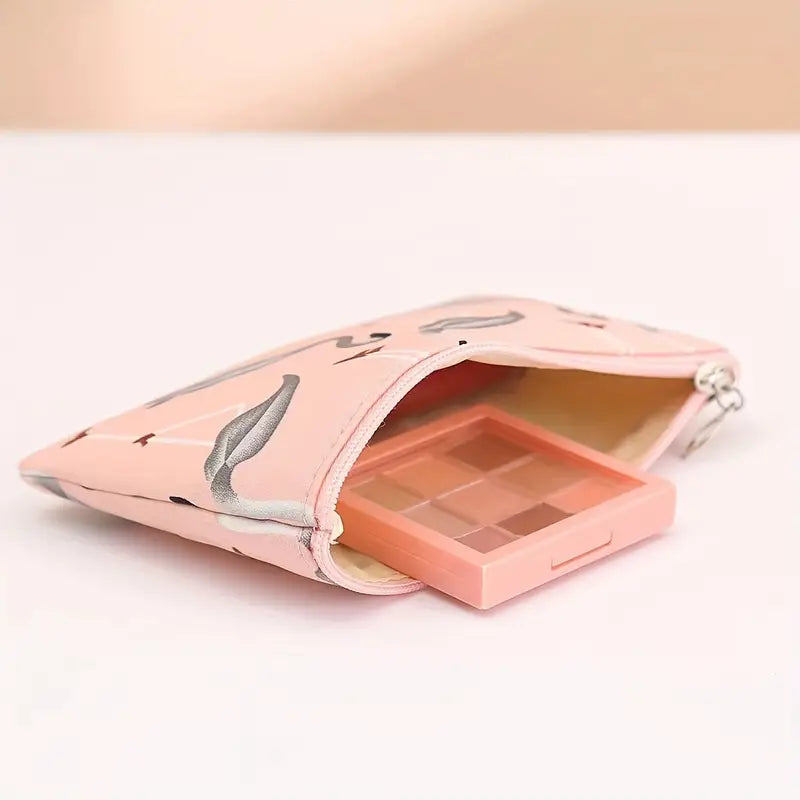 3Pcs Waterproof Portable Makeup Organizer Bag-Flamingo(SA2405-112) Cosmetic Organizer Apricot   