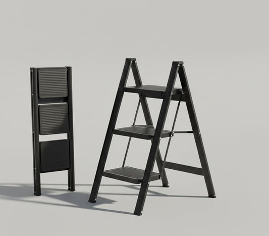 3 Step Ladder SA2510-050-4 Storage Organizer Apricot