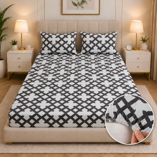 Fitted Bed Sheet- FT0036